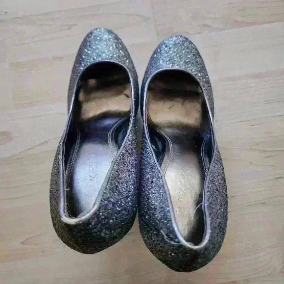 Bakers Grey sliver sparkle heels size 9 - Picture 3 of 9